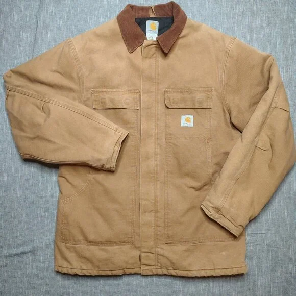 Carhartt Jacket Size XL 44 Tall Brown Arctic Duck Canvas Insulated Traditional - Picture 1 of 9